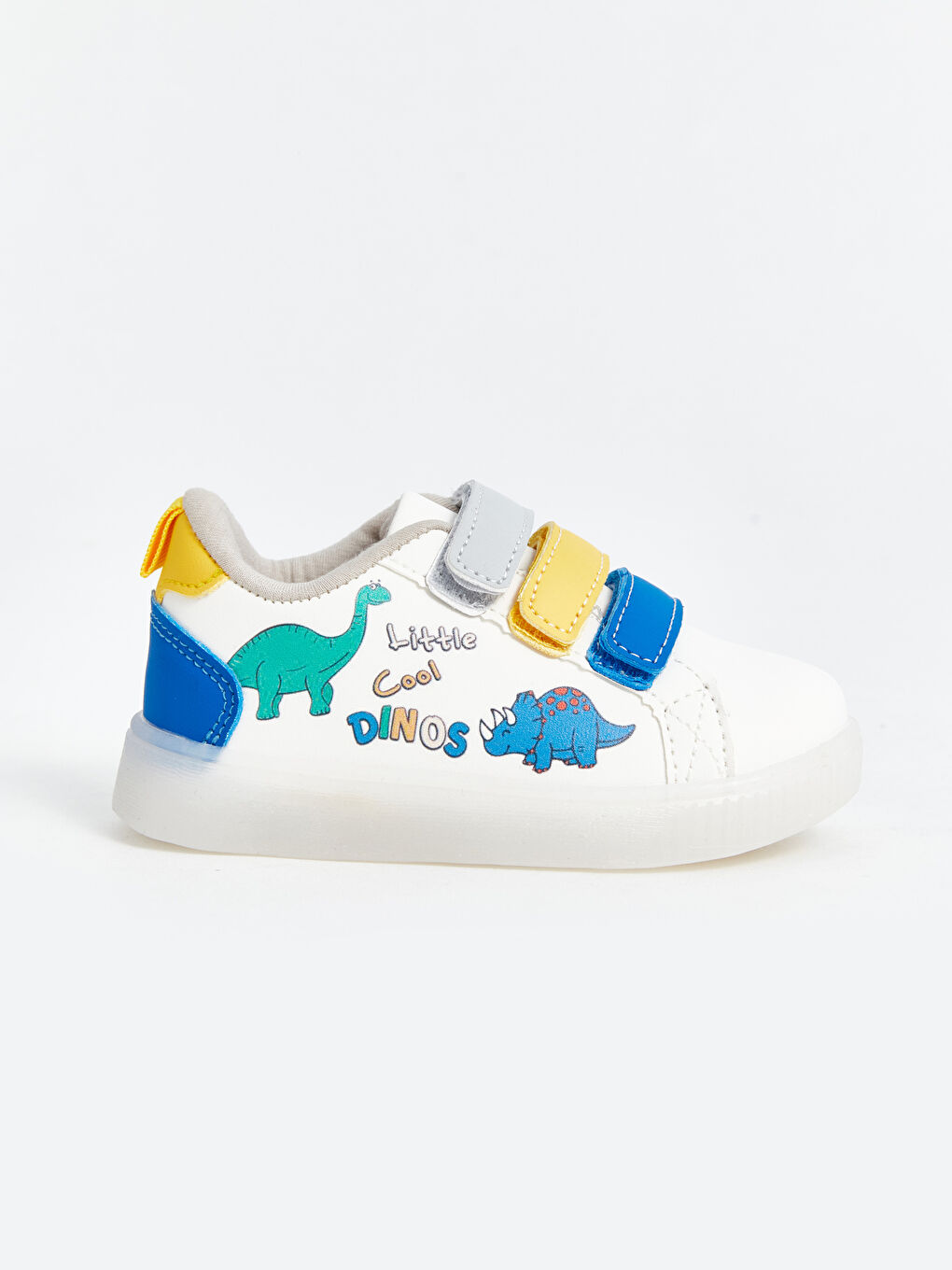 Hook and Loop Lighted Sole Baby Boys' Sneakers-3