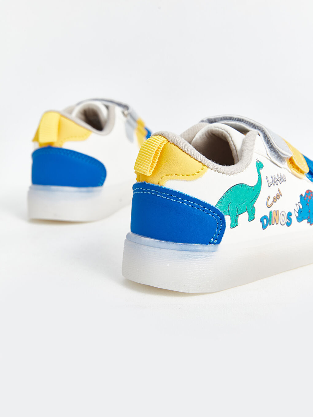 Hook and Loop Lighted Sole Baby Boys' Sneakers-5