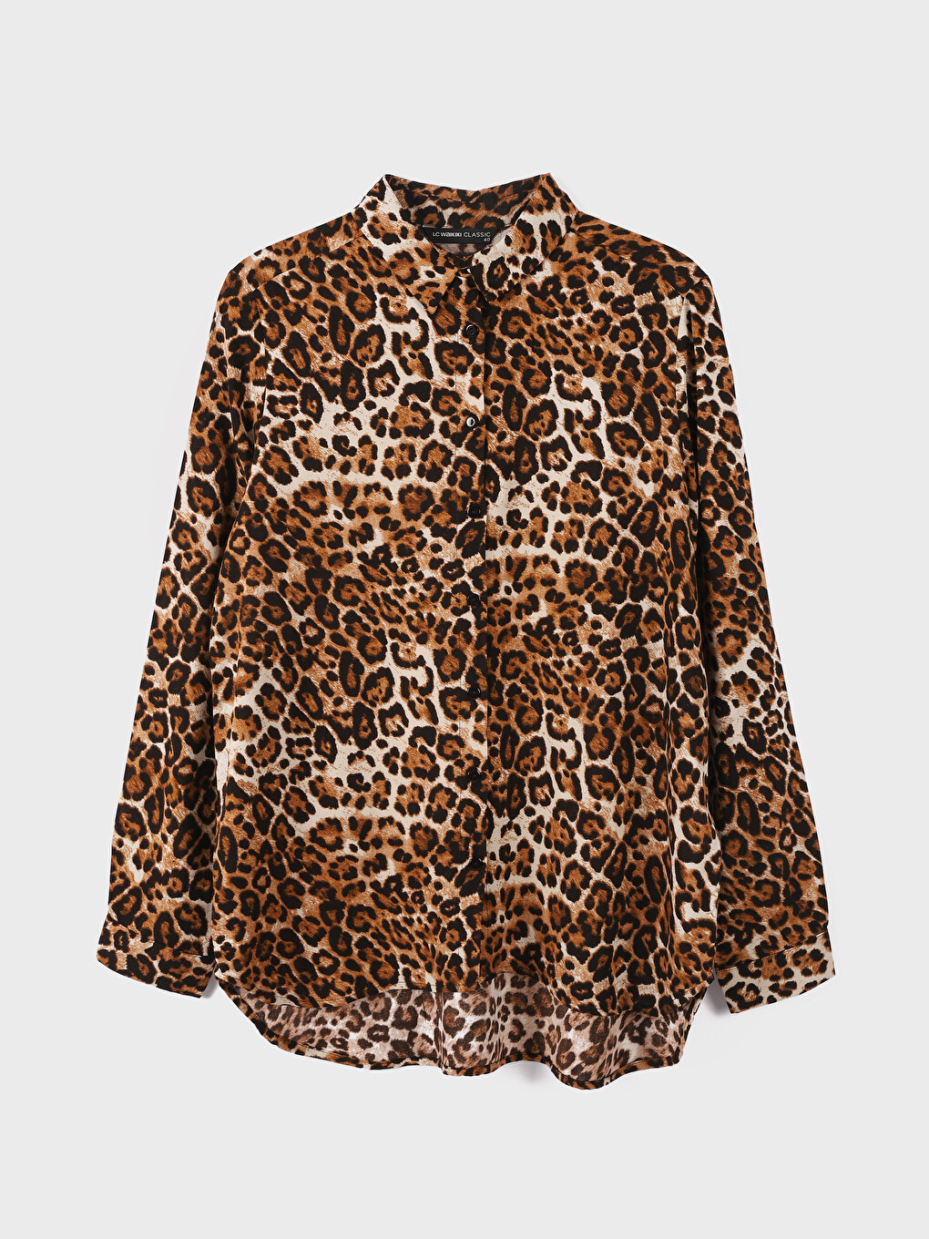 Këmishë Print Leopardi Për Gra