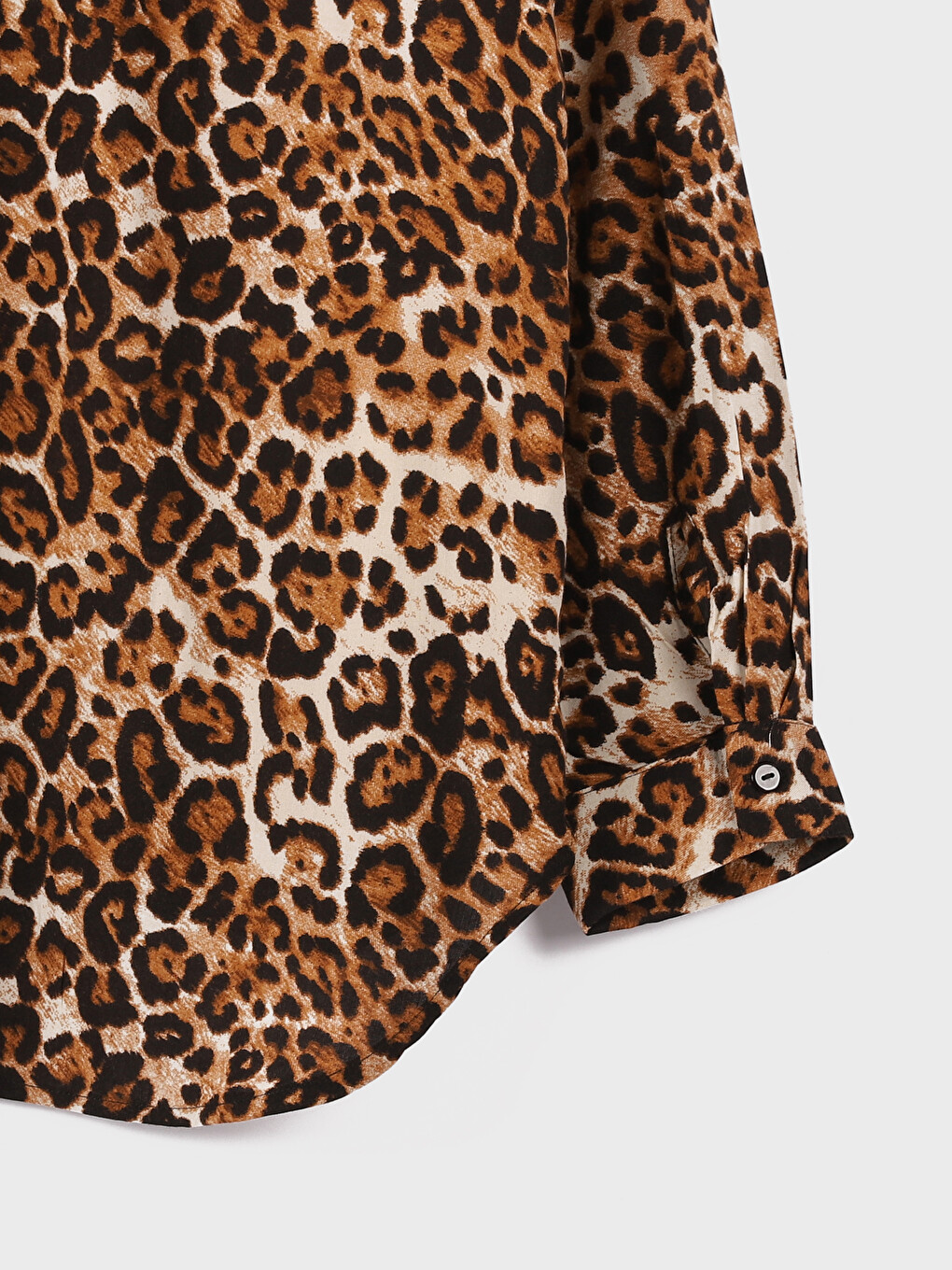 Këmishë Print Leopardi Për Gra-1