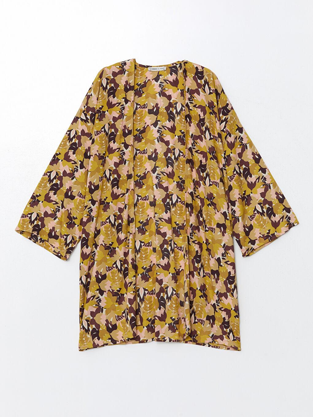 Kimono Oversize à Motifs pour Femmes avec Col Châle-4