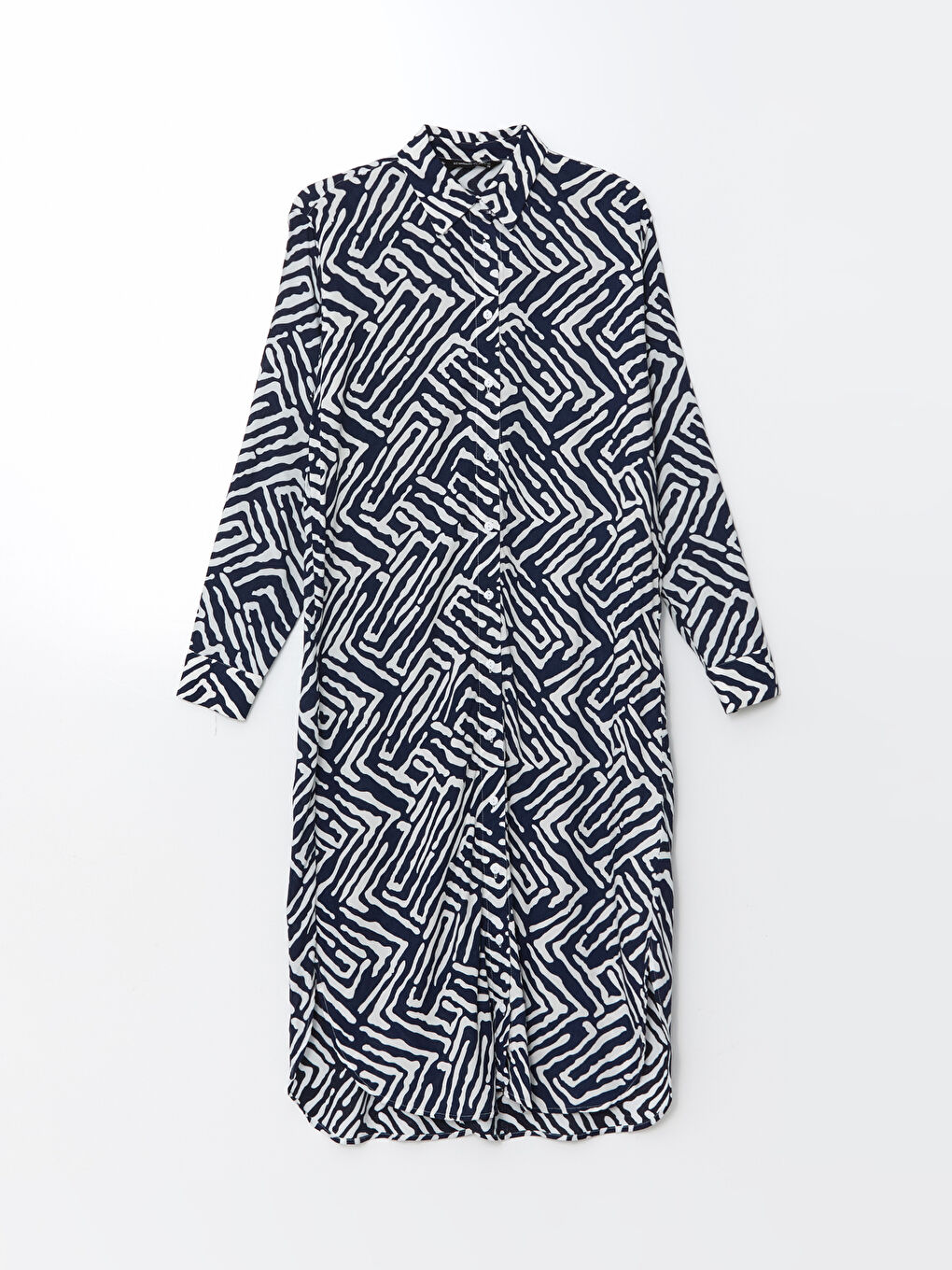 Patterned Oversize Women's Shirt Tunic-4