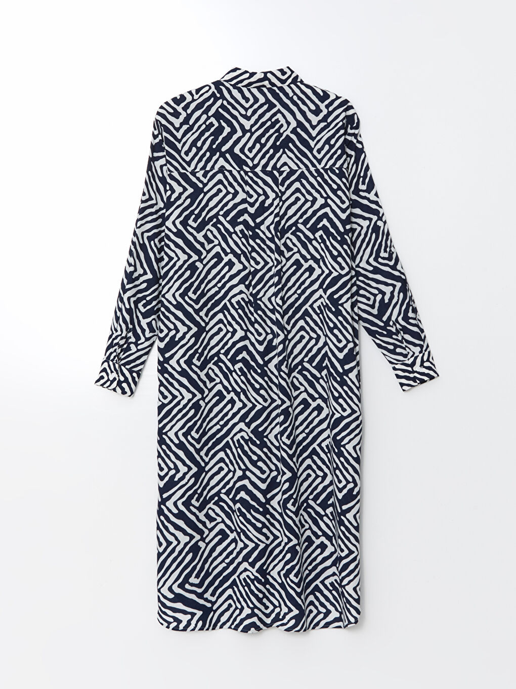 Patterned Oversize Women's Shirt Tunic-5