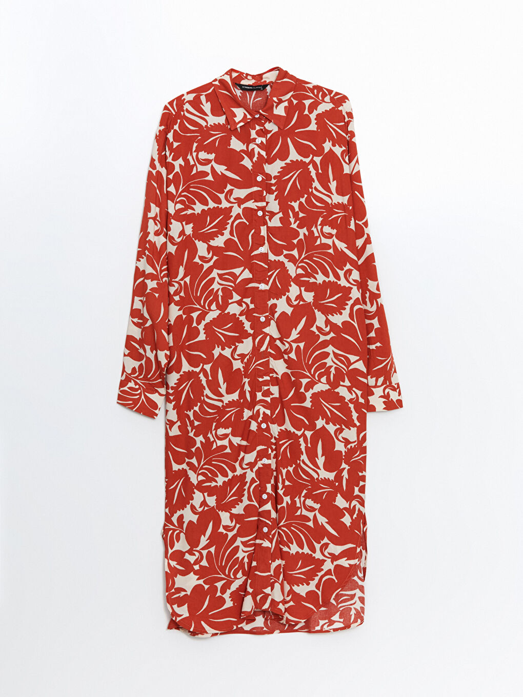 Patterned Oversize Women's Shirt Tunic -W4AE00Z8-LTQ