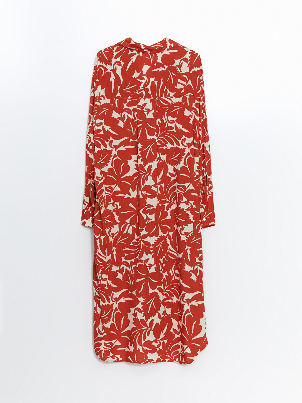 Patterned Oversize Women's Shirt Tunic -W4AE00Z8-LTQ