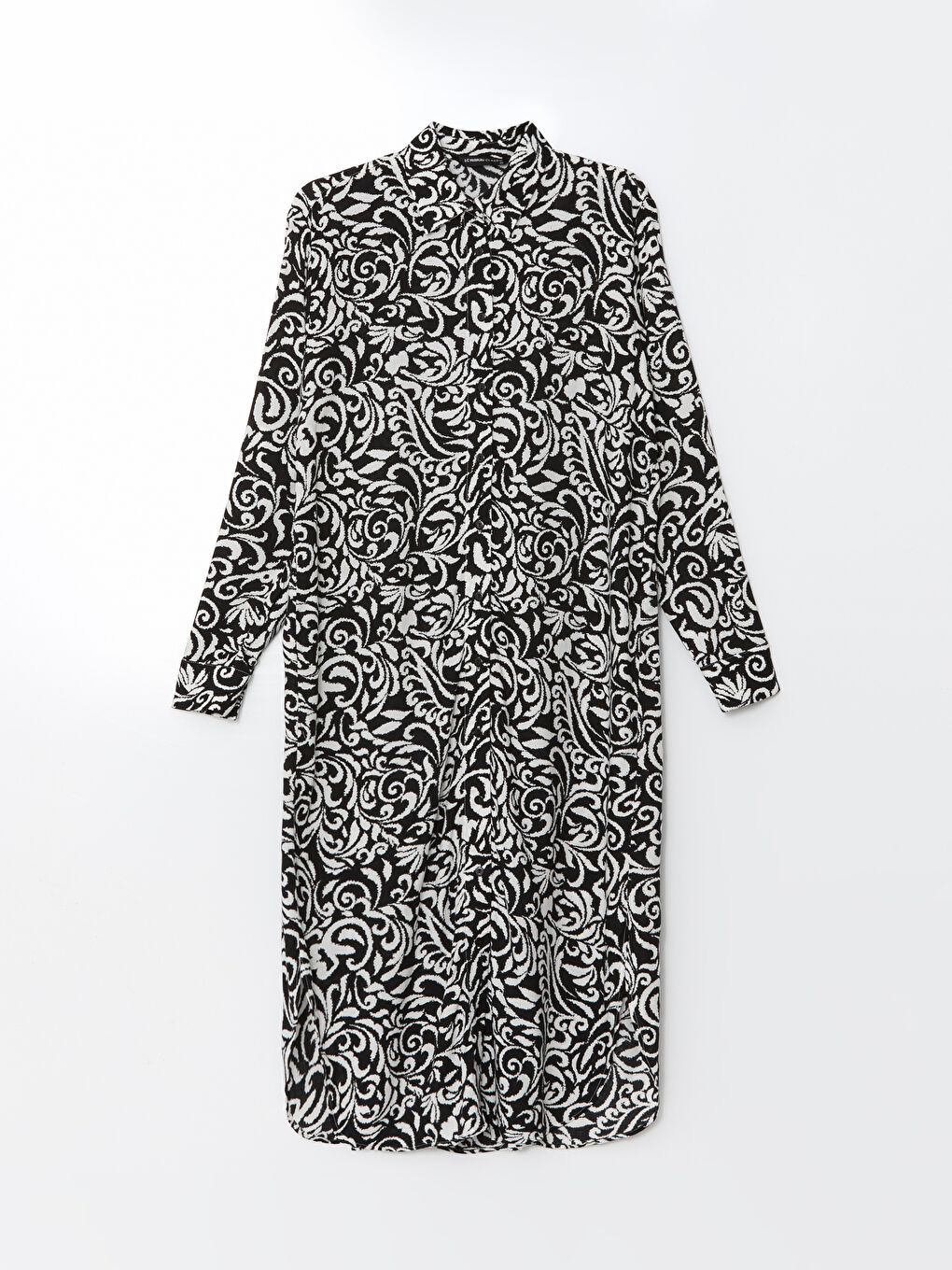 Patterned Oversize Women's Shirt Tunic-4