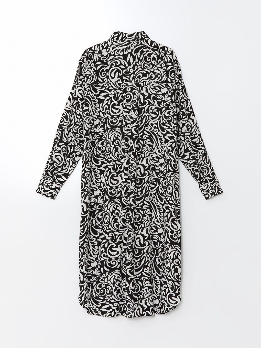 Patterned Oversize Women's Shirt Tunic-5