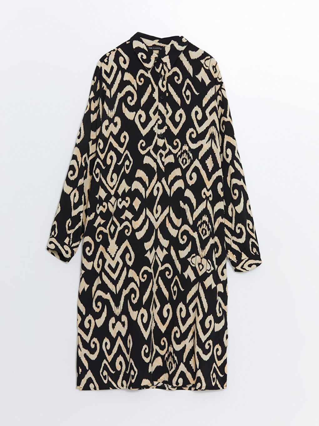 Patterned Oversize Women's Shirt Tunic-4