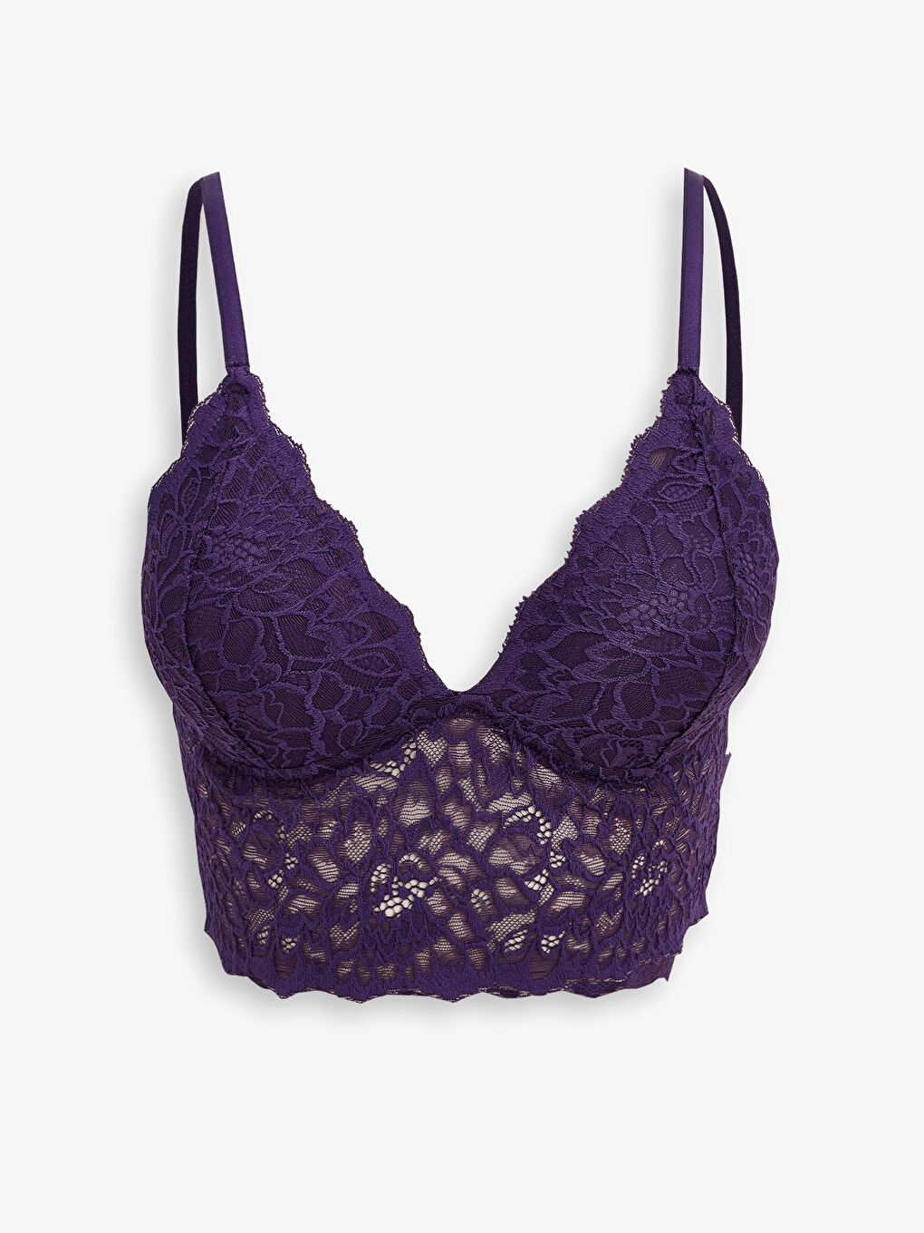 LCW DREAM Mürdüm Balensiz Dolgusuz Dantelli Bralet