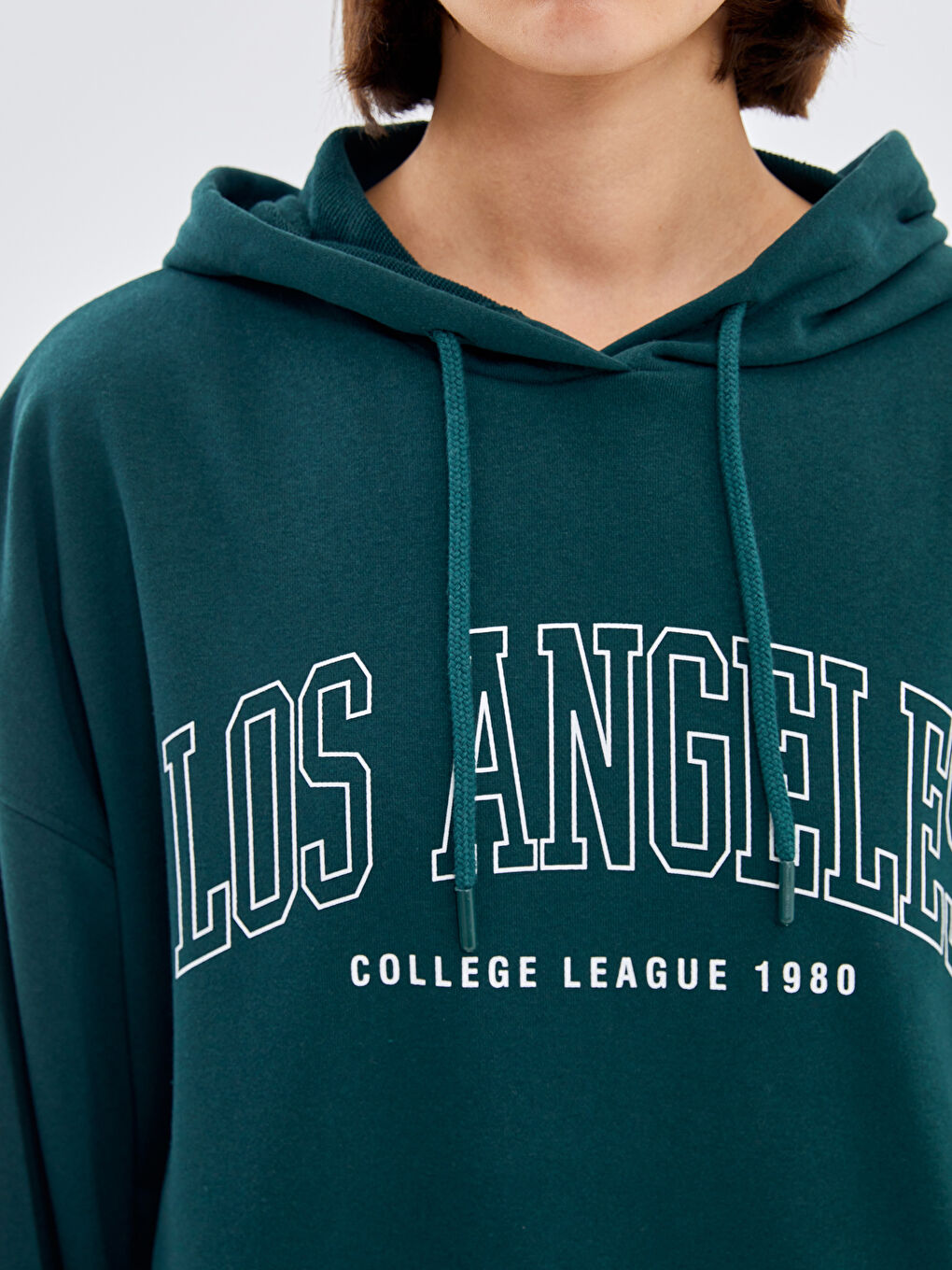 Printed Long Sleeve Oversize Women's Hoodie-2