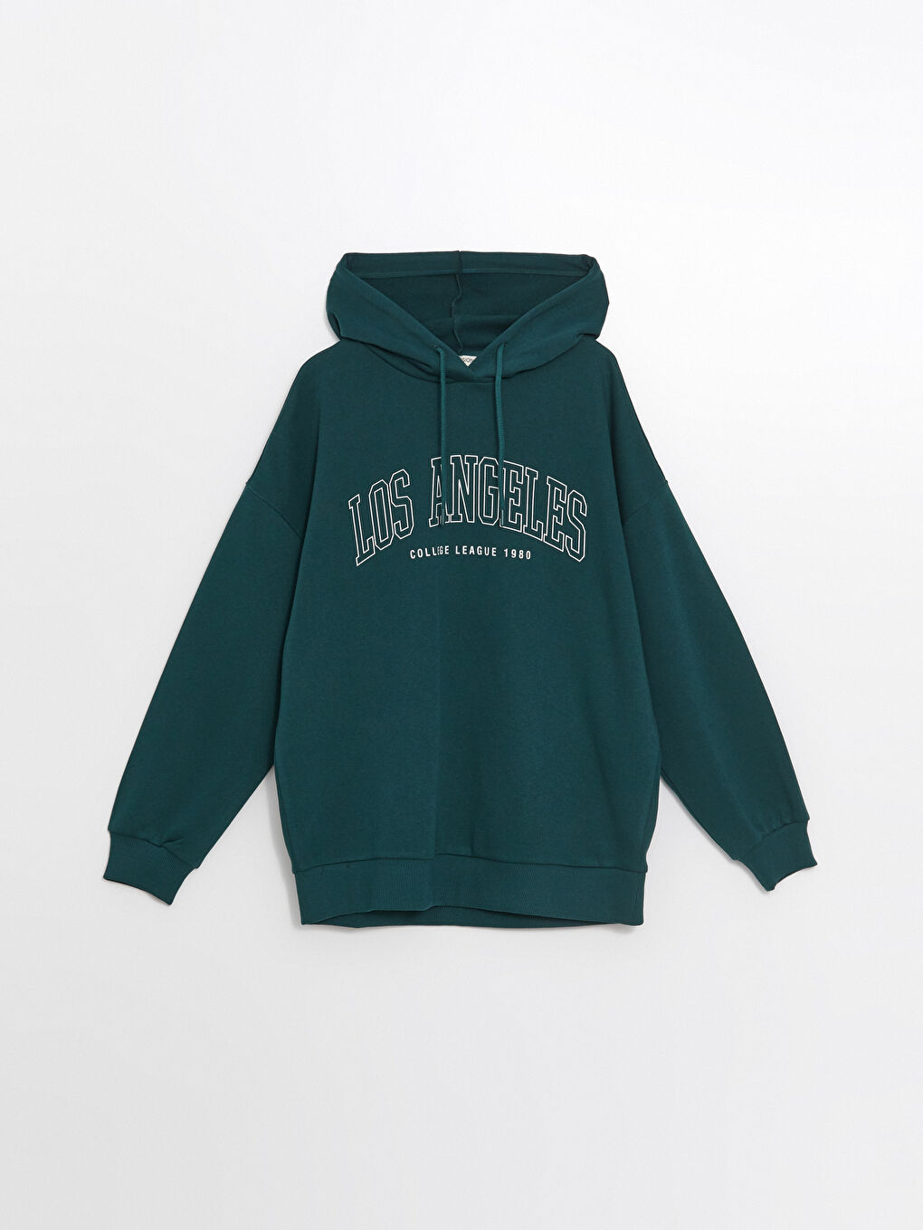 Printed Long Sleeve Oversize Women's Hoodie-4