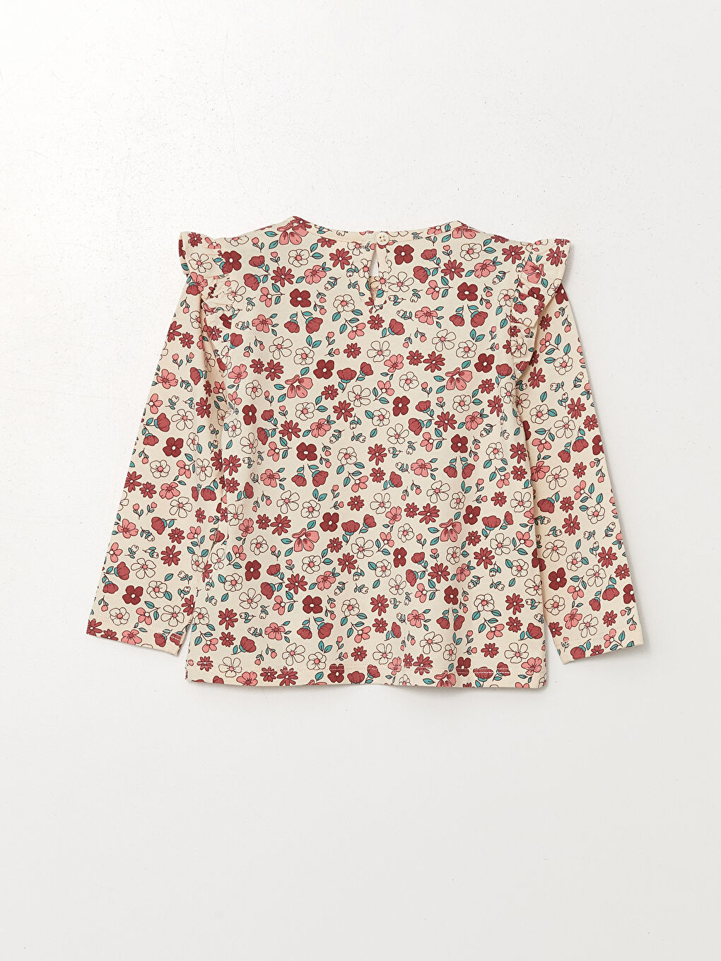 LCW Kids Crew Neck Printed Girls Blouse 2 Pack -W4AE71Z1-H4P