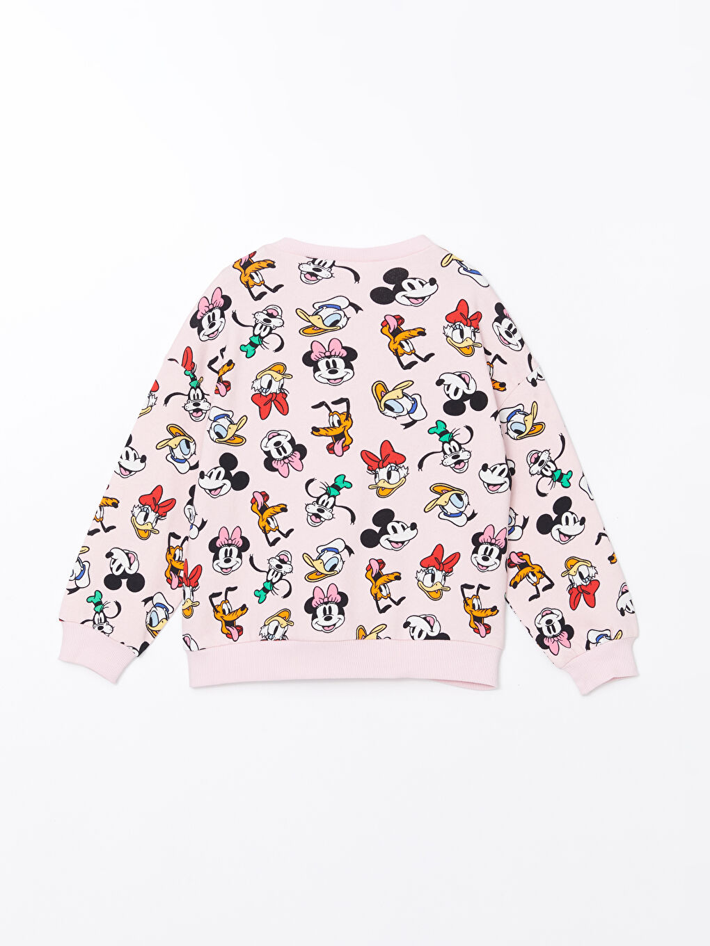 LCW Kids Açık Pembe Baskılı Bisiklet Yaka Mickey Mouse Baskılı Kız Çocuk Pijama Takımı - 2