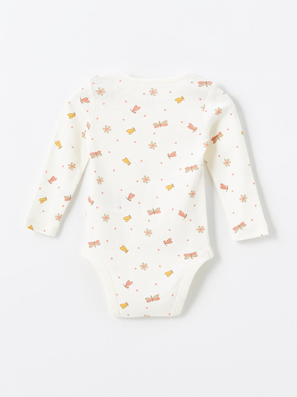 Crew Neck Long Sleeve Printed Baby Girls' Snap Bodysuit and Leggings 2 Pack Set-2