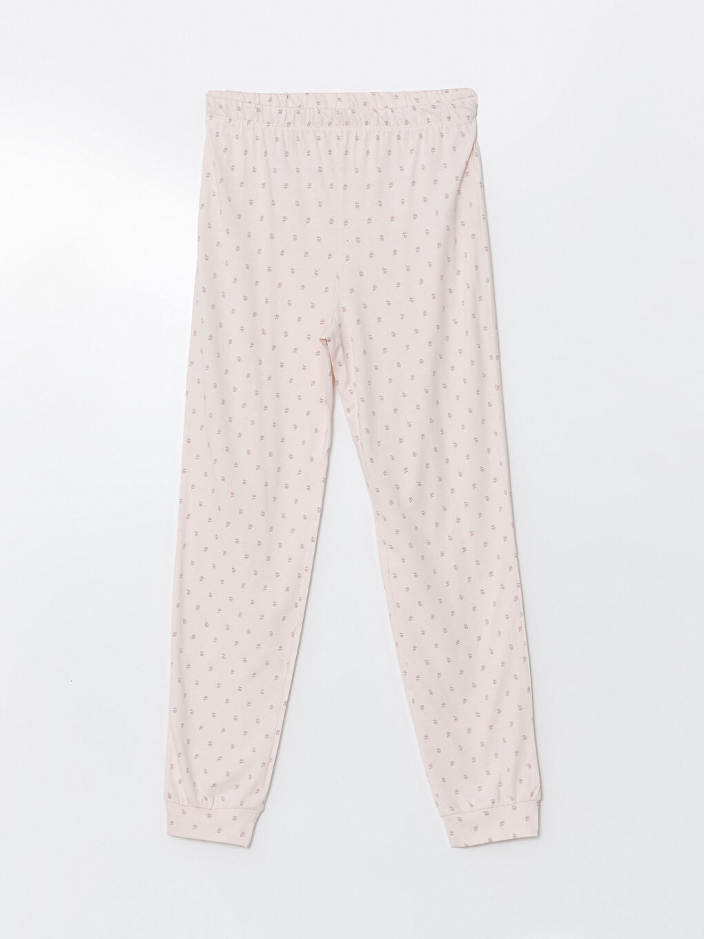 LCW DREAM Pembe Beli Lastikli Çiçekli Kadın Jogger Pijama Alt