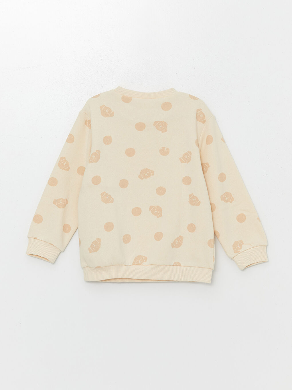 LCW baby Crew Neck Long Sleeve Printed Girls Sweatshirt 2 Pack -W4AG79Z1-LRA