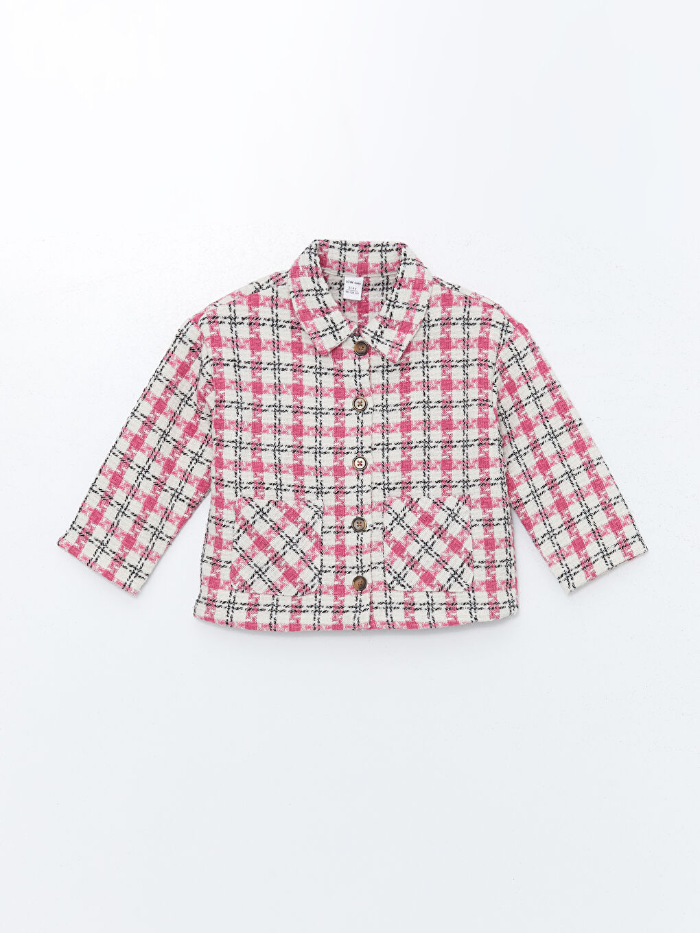 Plaid Long Sleeve Girls' Shirt Jacket