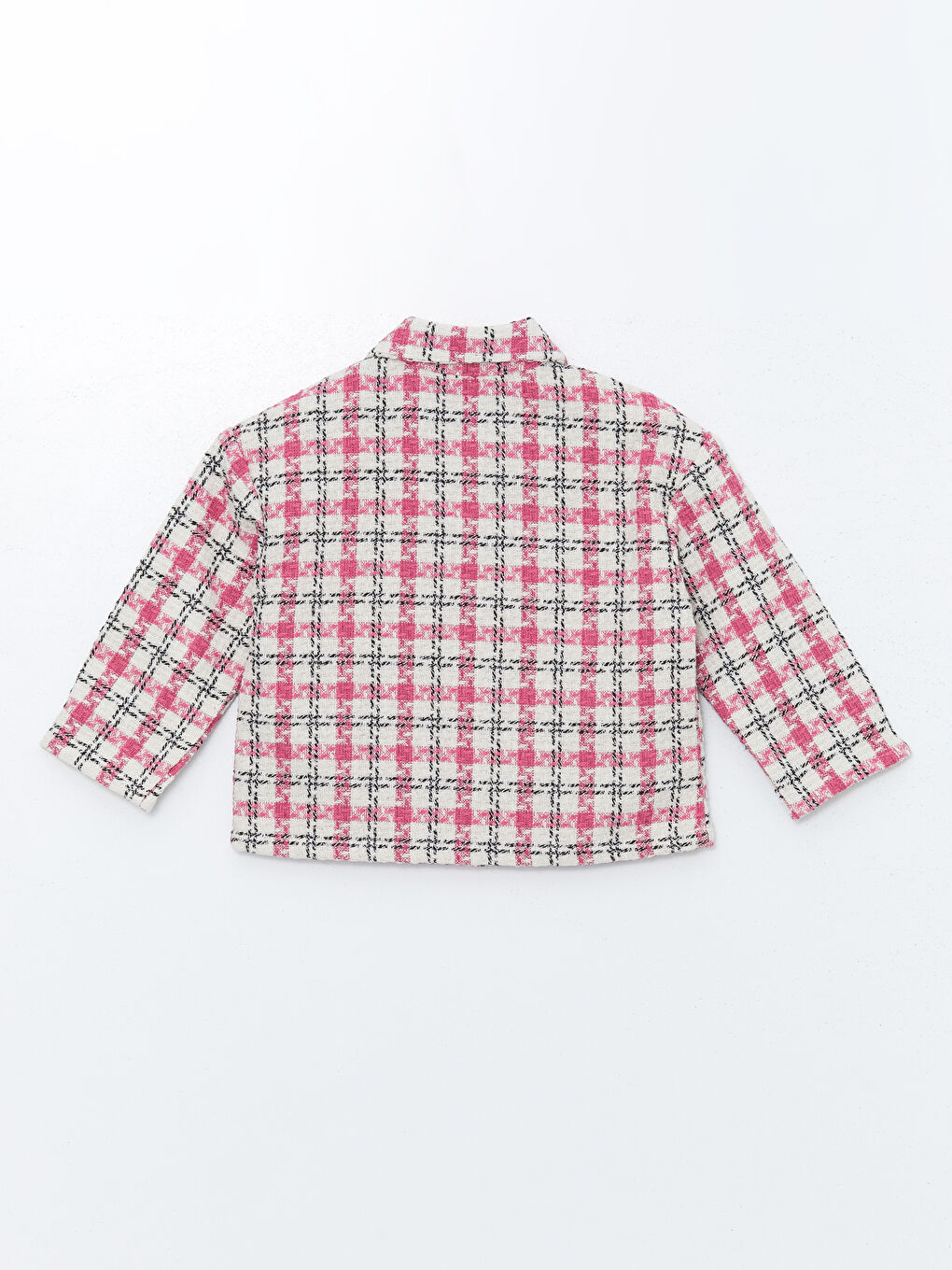 Plaid Long Sleeve Girls' Shirt Jacket-1