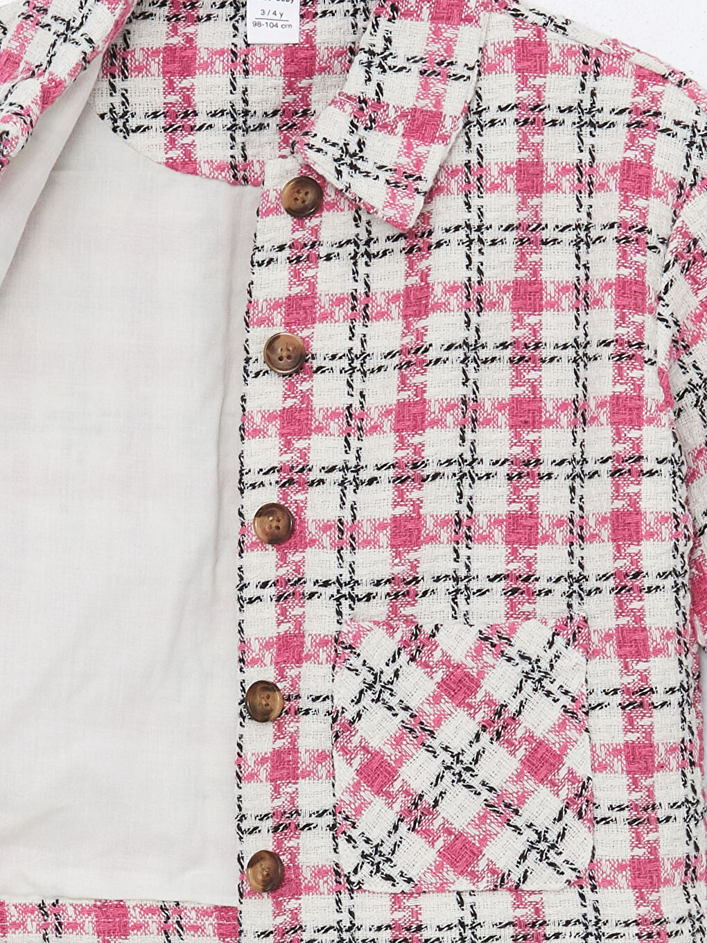 Plaid Long Sleeve Girls' Shirt Jacket-2