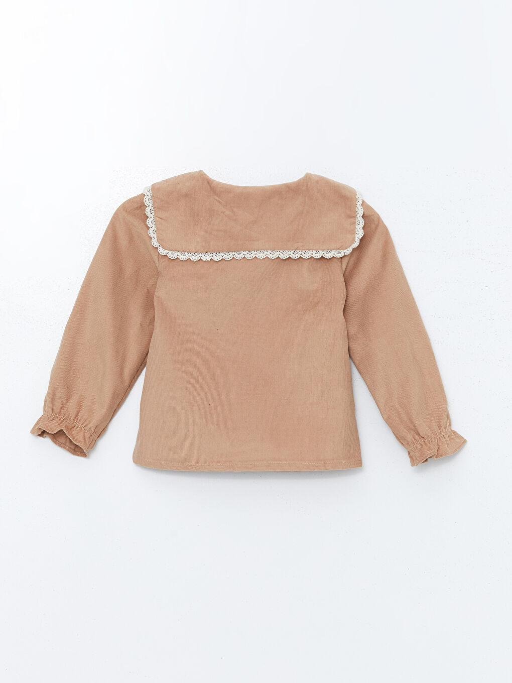 Chemise à Col Claudine Manches Longues pour Bébé Filles-1