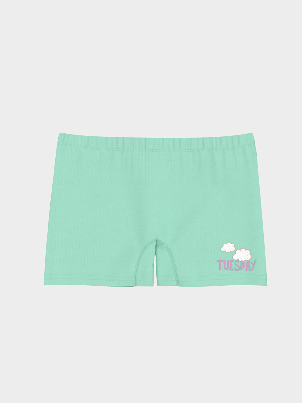 LCW Kids Turkuaz Baskılı Kız Çocuk Boxer