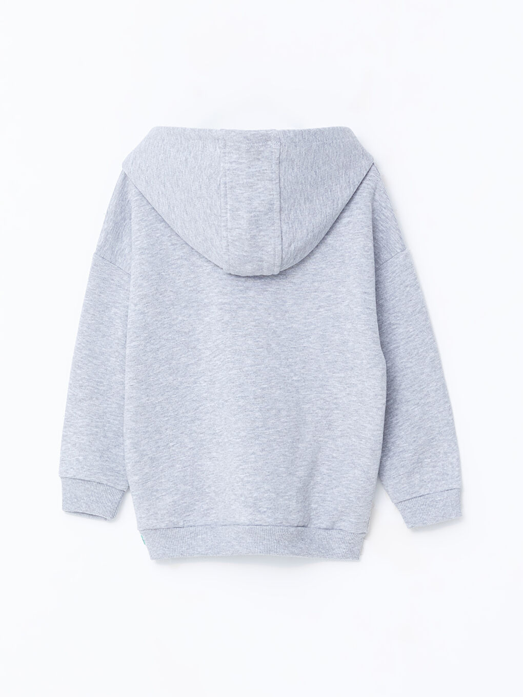 Gri Kapüşonlu Kalın Baskılı Erkek Bebek Sweatshirt-2