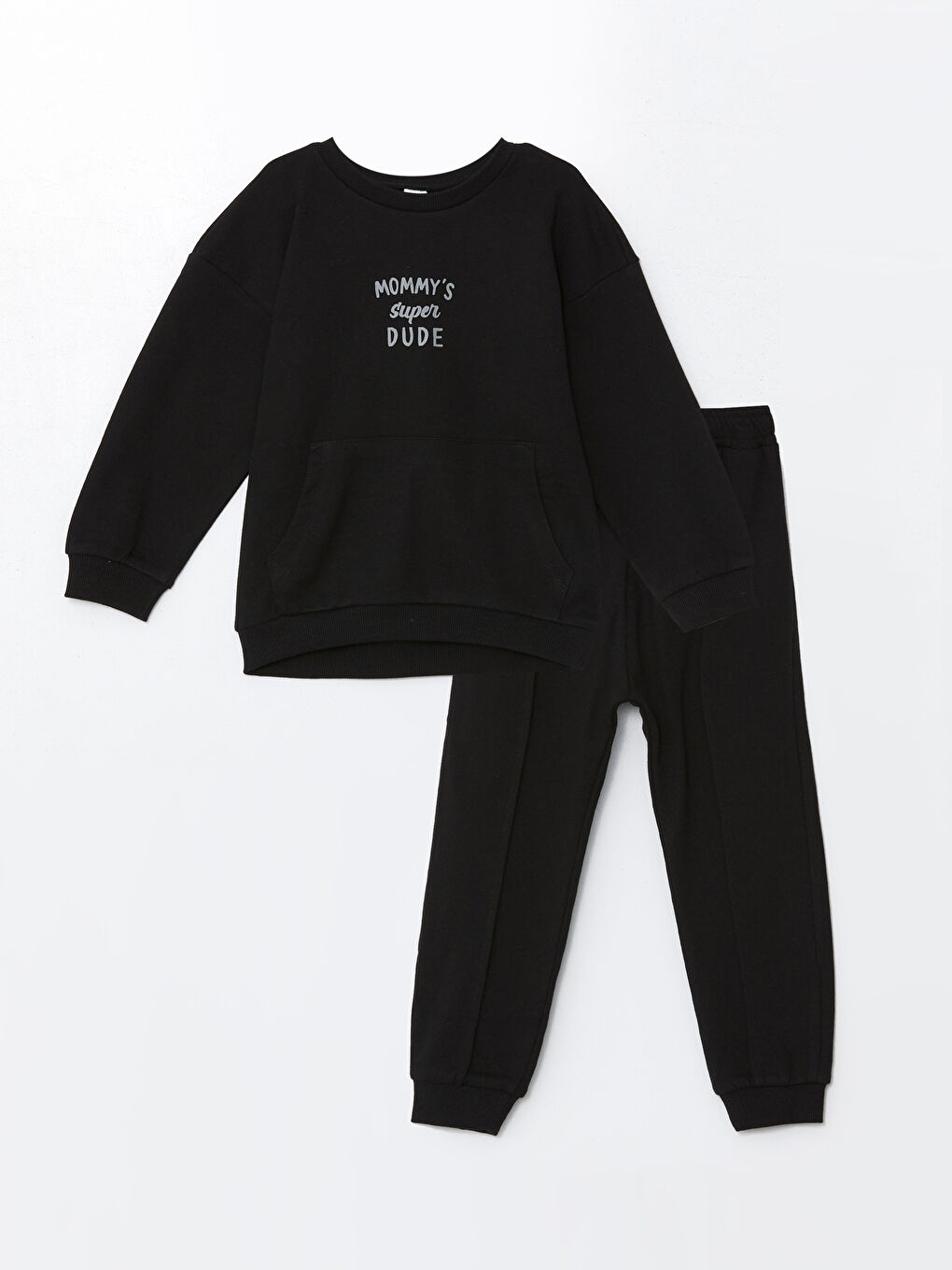 LCW Kids Hooded Long Sleeve Basic Baby Boys' Sweatshirt and Sweatpants 2 Pack Set -W4AI50Z1-CVL