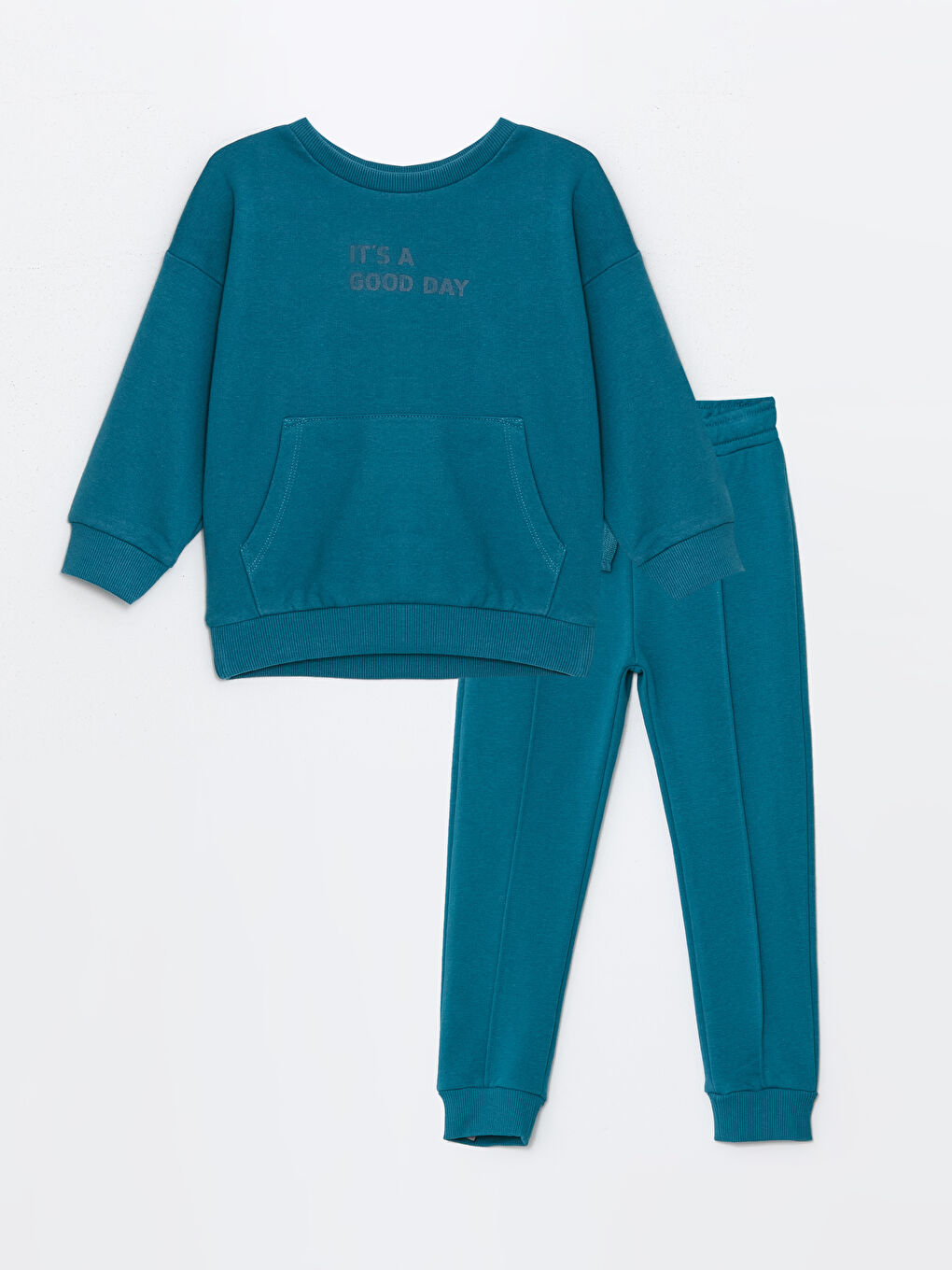 LCW Kids Hooded Long Sleeve Basic Baby Boys' Sweatshirt and Sweatpants 2 Pack Set -W4AI50Z1-H0V