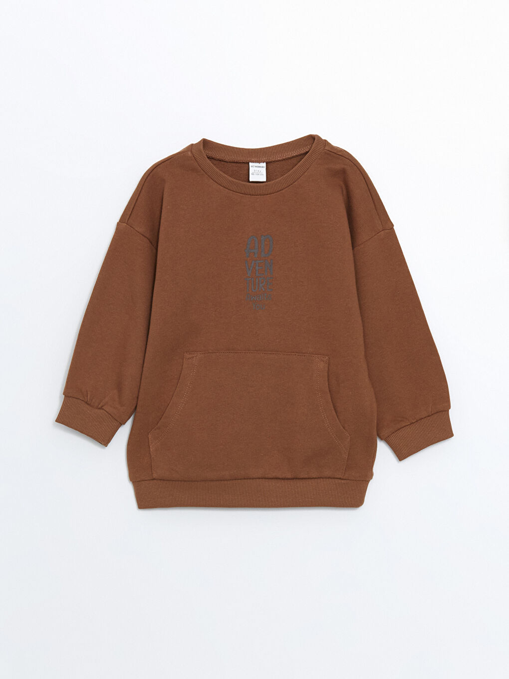 LCW Kids Crew Neck Printed Boy's Sweatshirt and Tracksuit Bottom 2-Piece Set -W4AI50Z1-R1Q