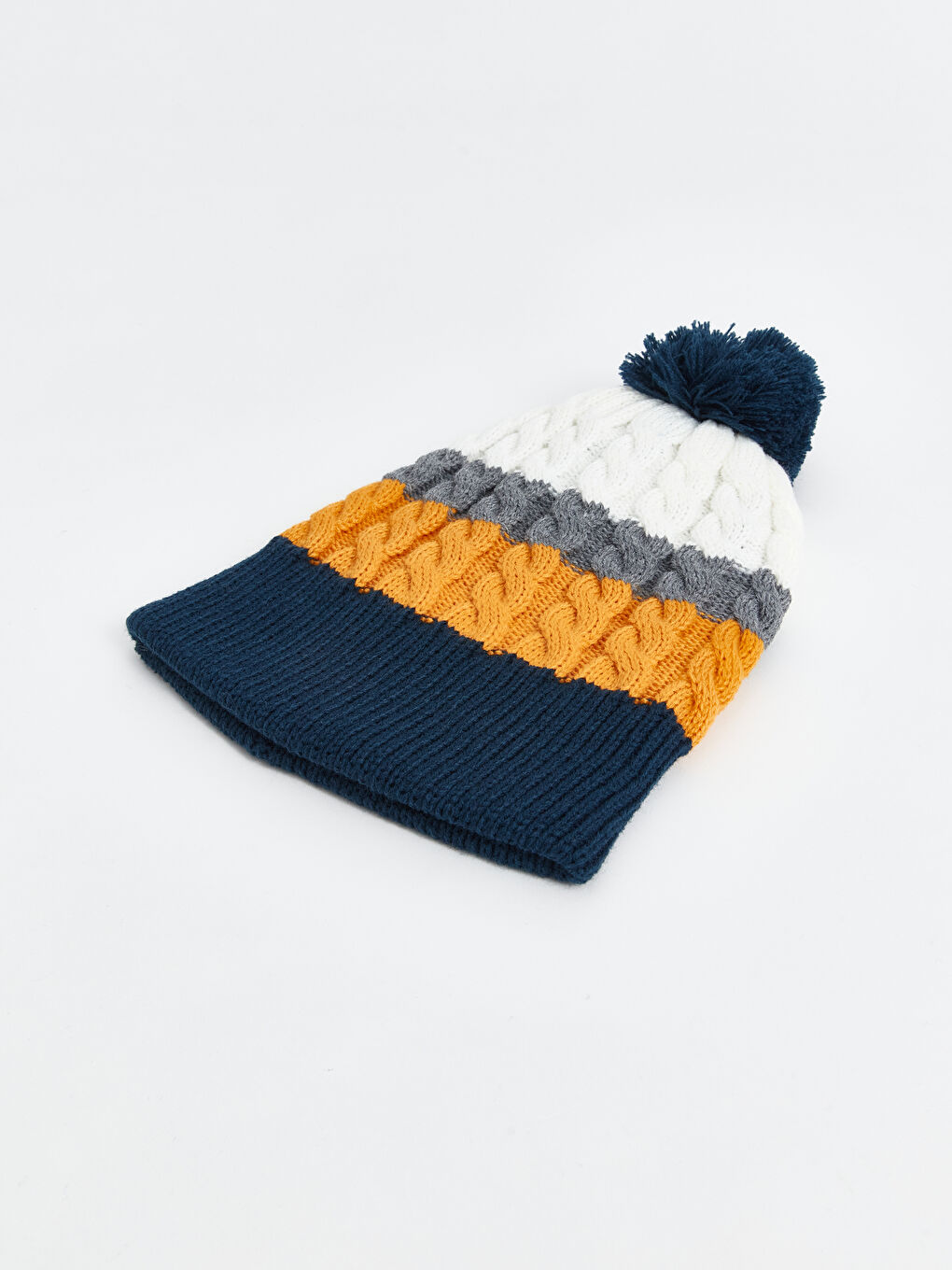 Karışık Ponponlu Kız Çocuk Bere