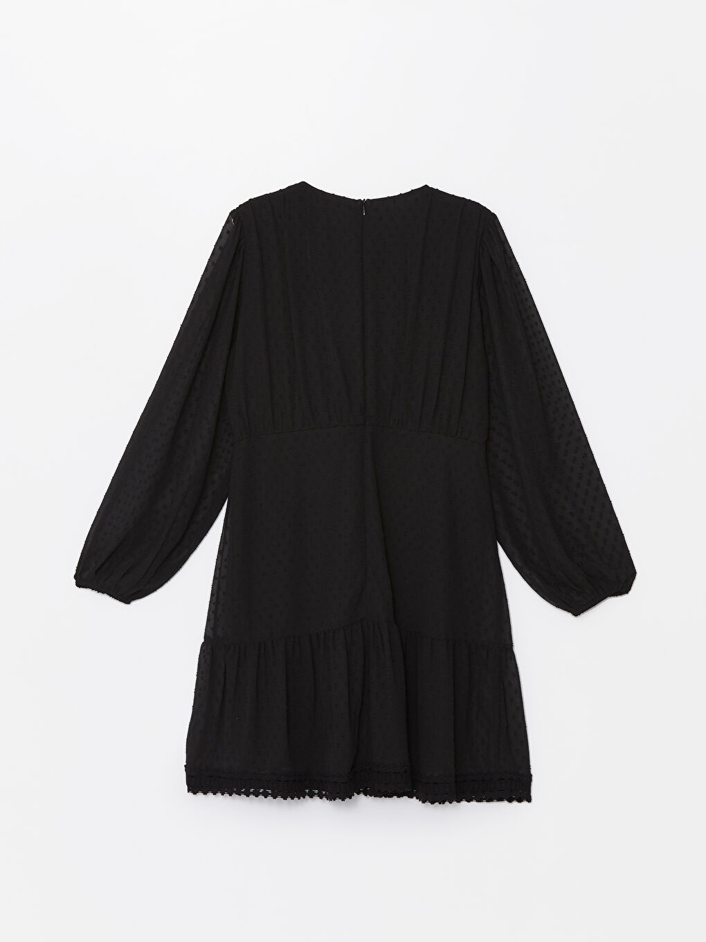 LCWAIKIKI Maternity Crew Neck Patterned Long Sleeve Maternity Dress -W4AJ81Z8-CVL