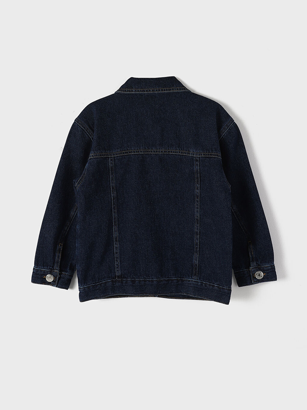 سترة جينز للبنات بقصة مريحة-1