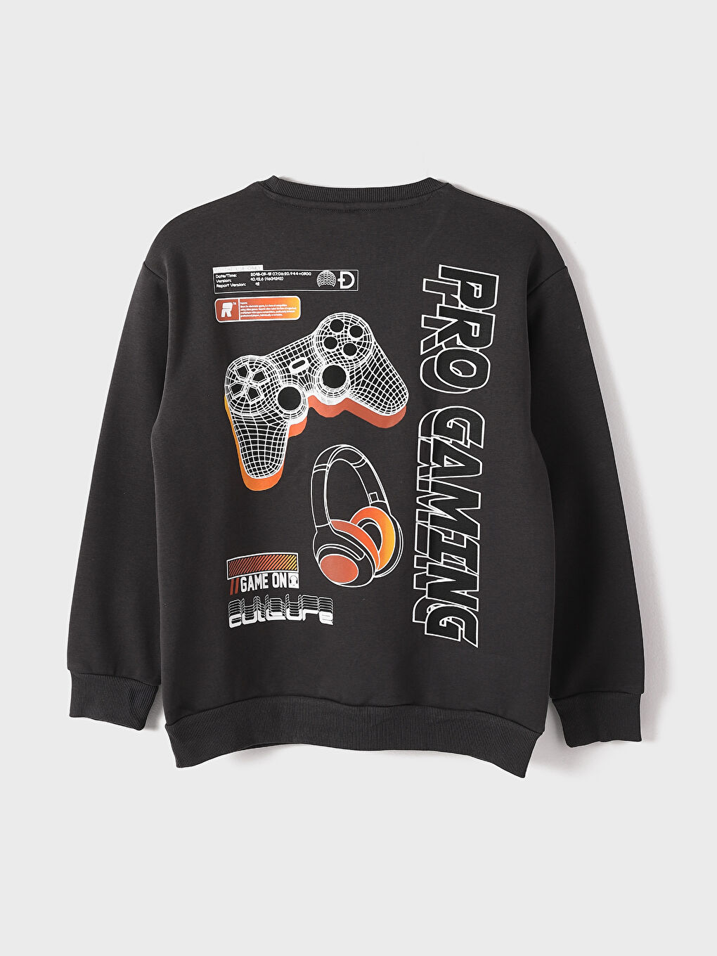 Crew Neck Boys' Thick Sweatshirt -W4AK04Z4-HEF