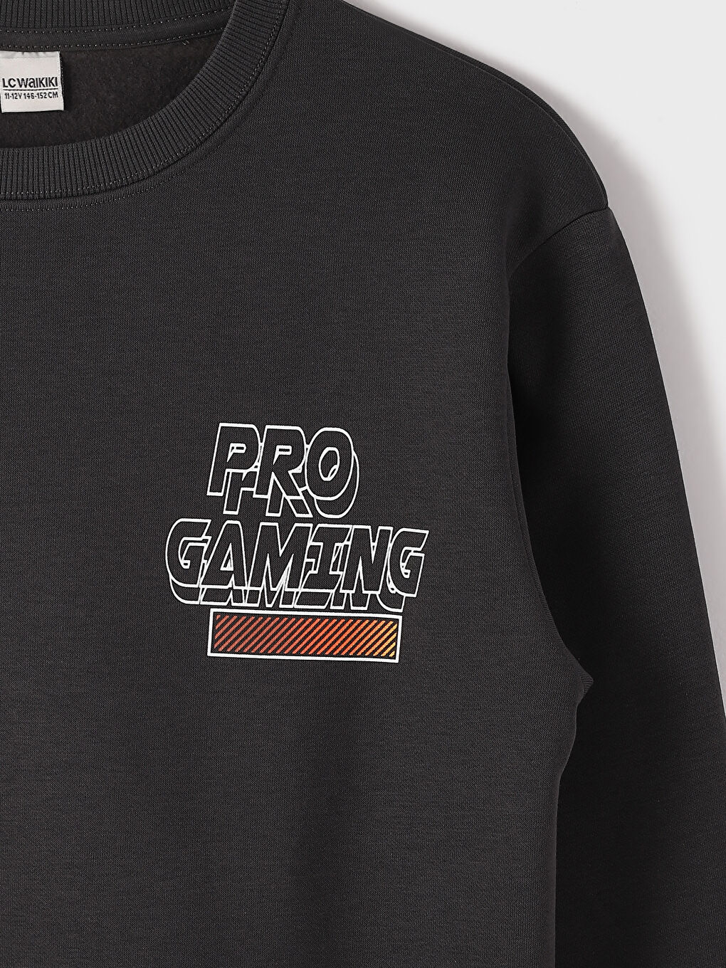 Crew Neck Boys' Thick Sweatshirt -W4AK04Z4-HEF