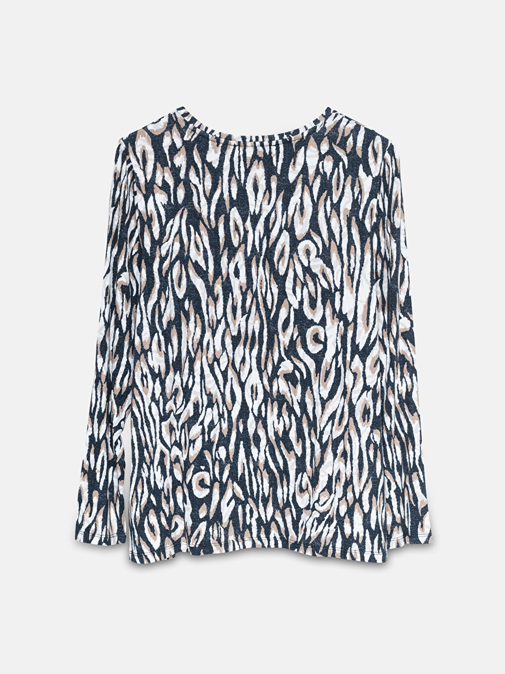 LCW Grace T-shirt à col rond à motifs pour Femmes -W4AK13Z8-LQB
