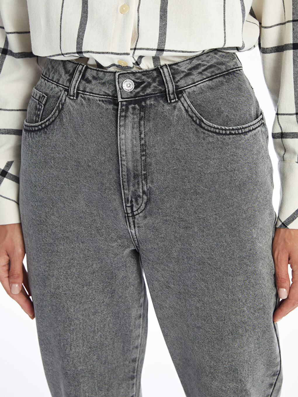 LCWAIKIKI Classic Slim Mom Women's Jeans -W4AK18Z8-KSK