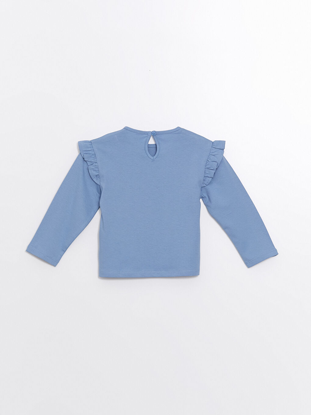 LCW Kids Crew Neck Long Sleeve Printed Girls' Blouse 2 Pack -W4AK31Z1-QZ8