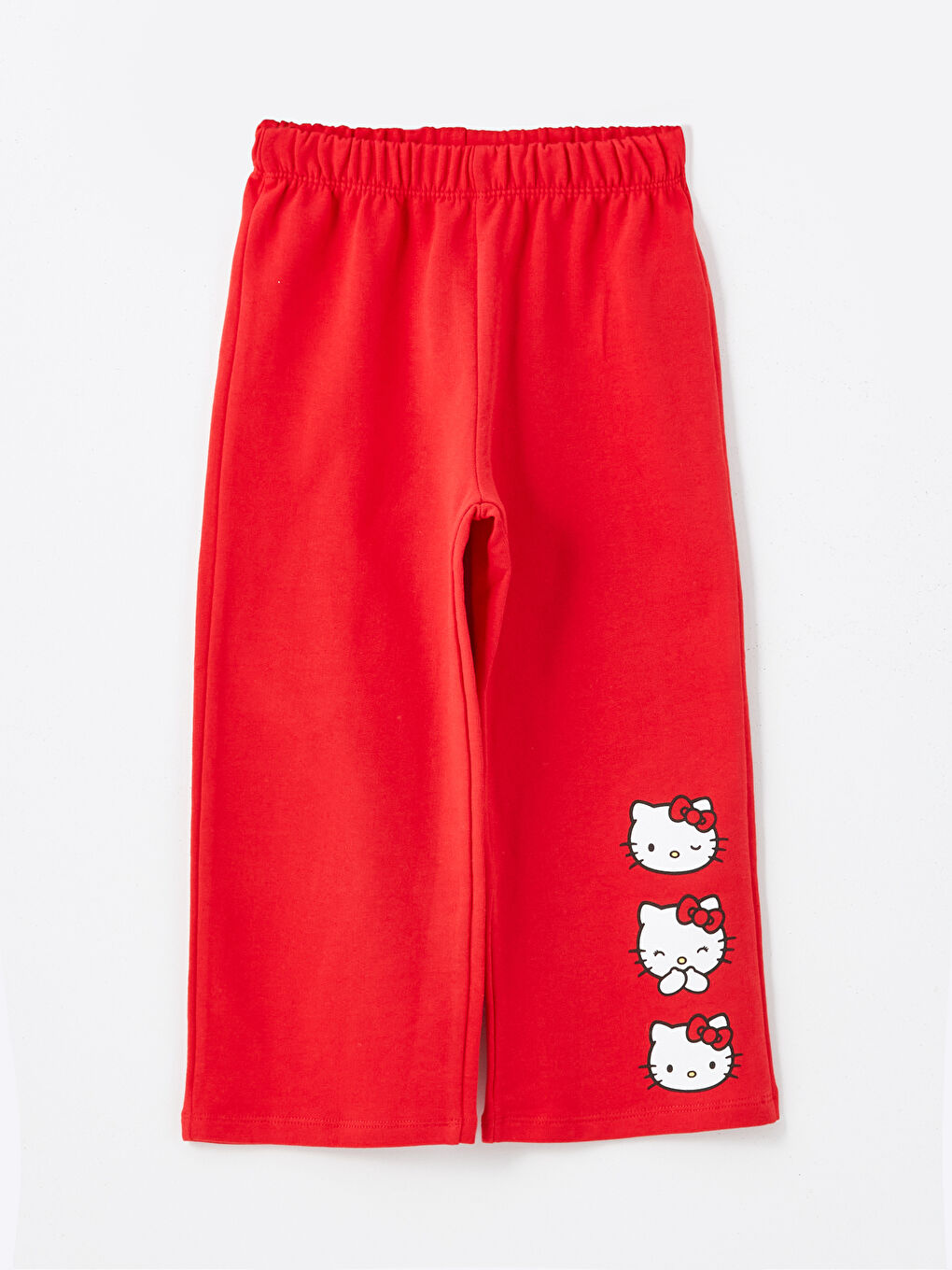 Kırmızı Hello Kitty Baskılı Kız Çocuk Tayt