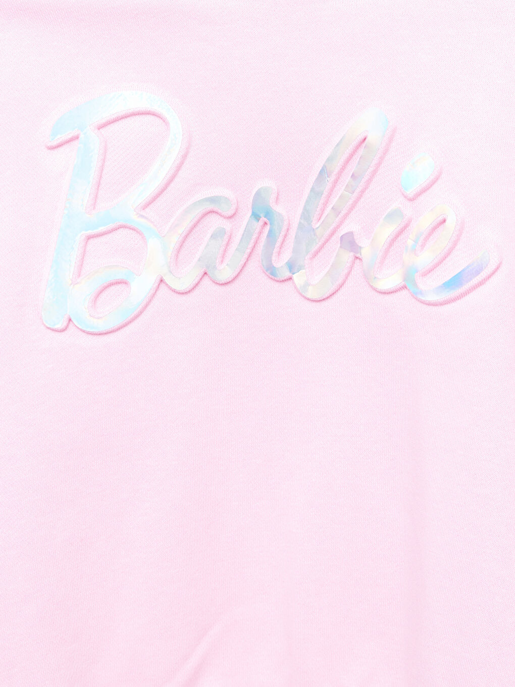 Crew Neck Barbie Printed Girls' Sweatshirt-2