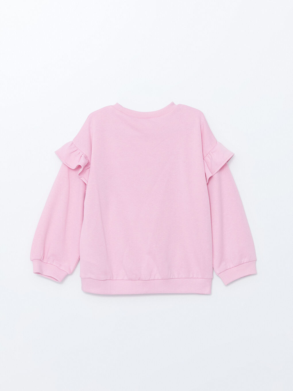 Crew Neck Barbie Printed Girls' Sweatshirt-3