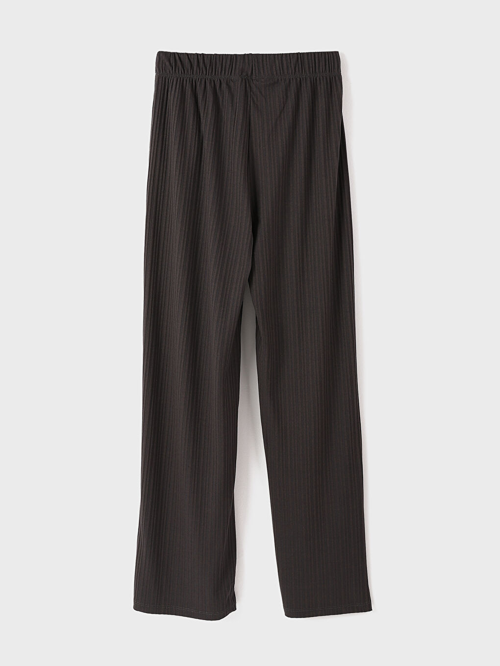 Elasticated Waist Plain Wide Leg Women's Trousers-1