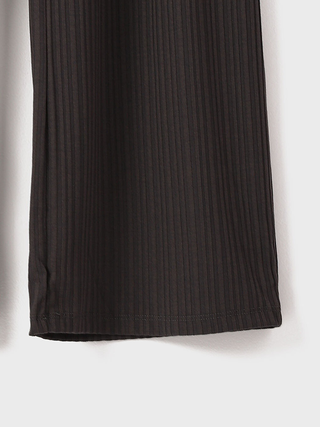 Elasticated Waist Plain Wide Leg Women's Trousers-2