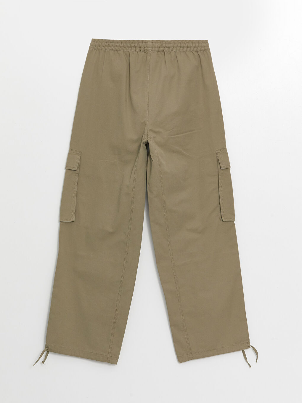 LCW Vision Pantalone Cargo Ženske Jednostavne Sa Elastičnim Strukom Od Kepera -W4AL48Z8-YGY