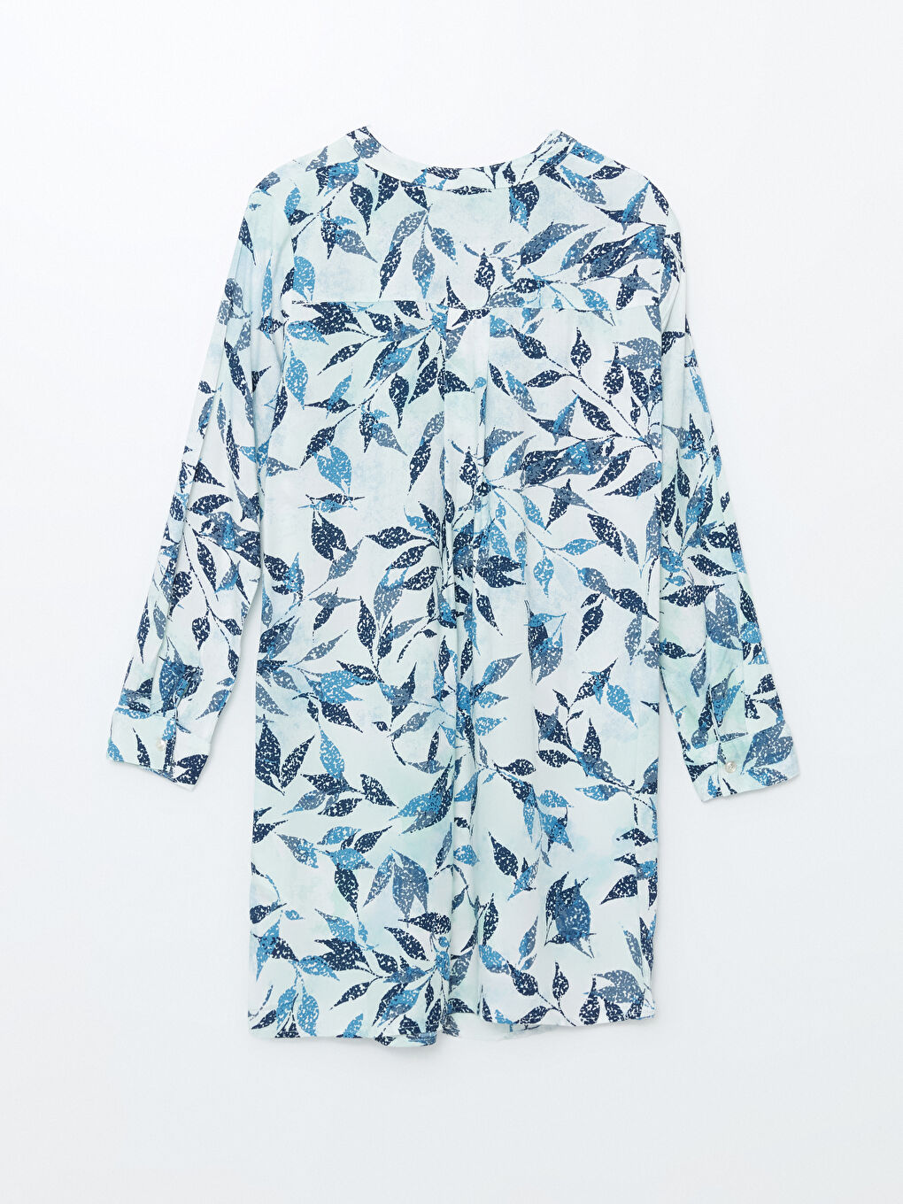 Notch Neck Patterned Women's Tunic-5