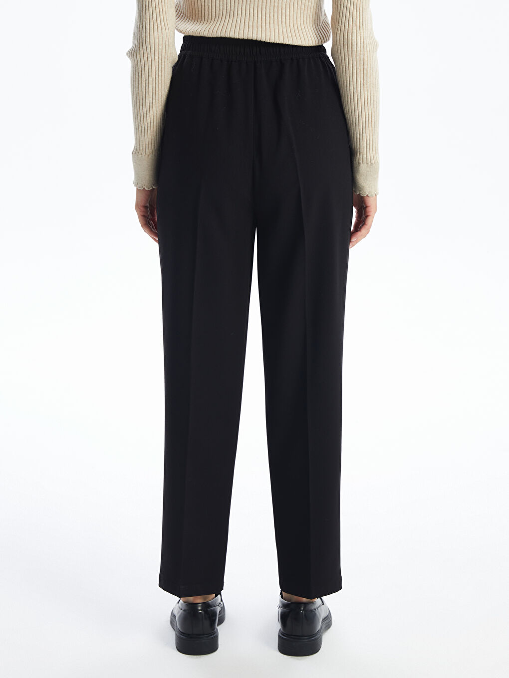 LC Waikiki Elasticated Waist Women's Trousers -W4AL85Z8-CVL