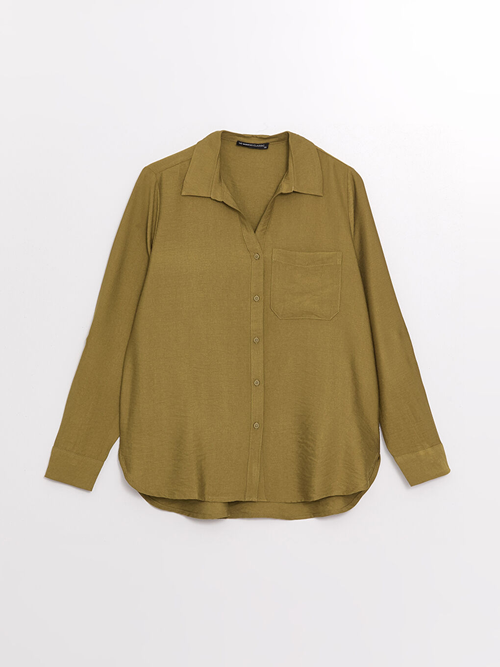Plain Long Sleeve Dobby Women's Shirt-5