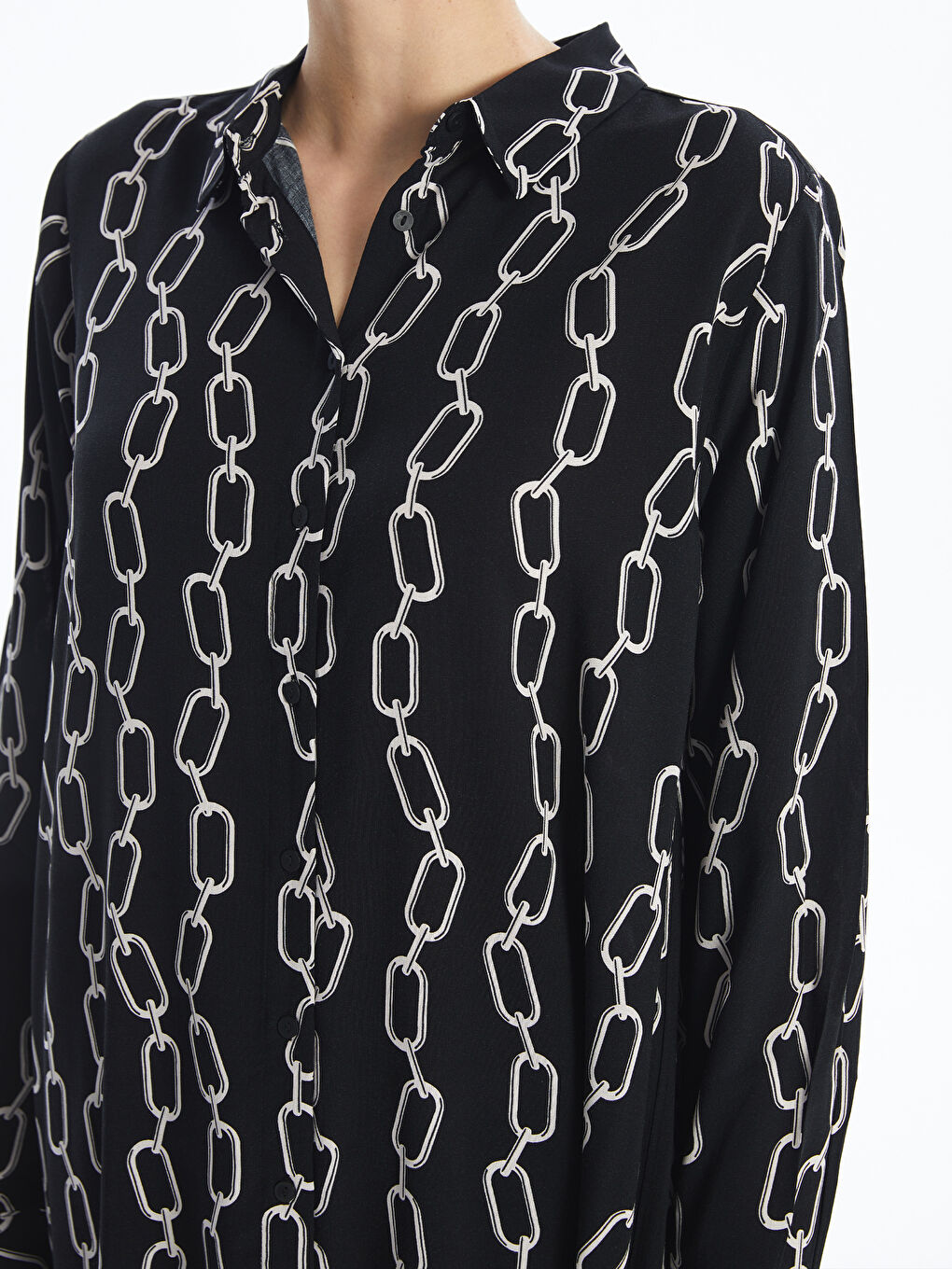 تونيك قميص نسائي منقوش-3