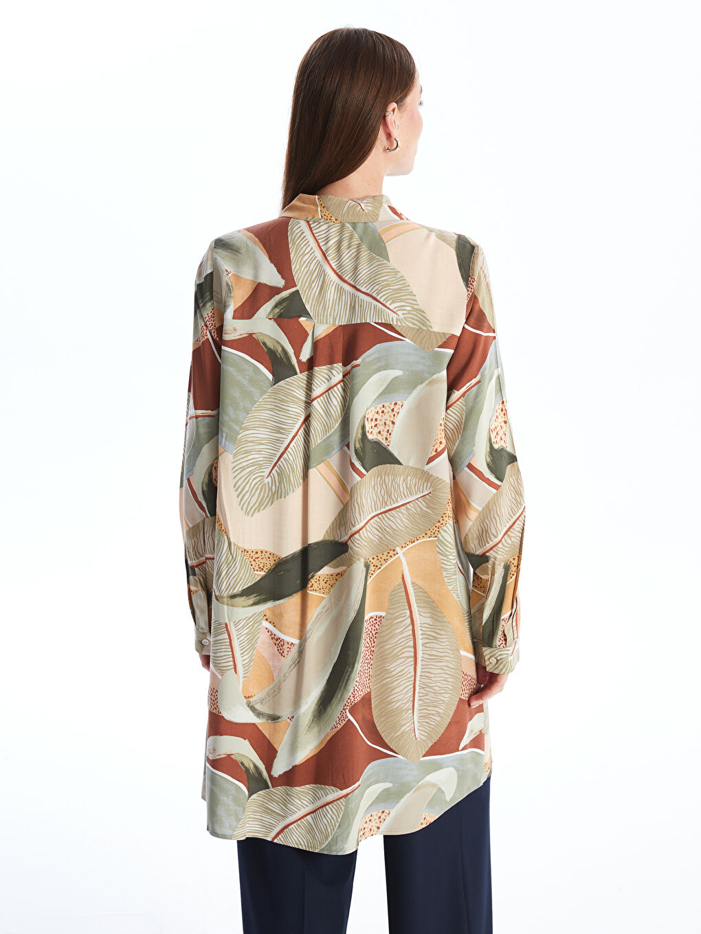 LCWAIKIKI Classic Patterned Women's Shirt Tunic -W4AL99Z8-F9C