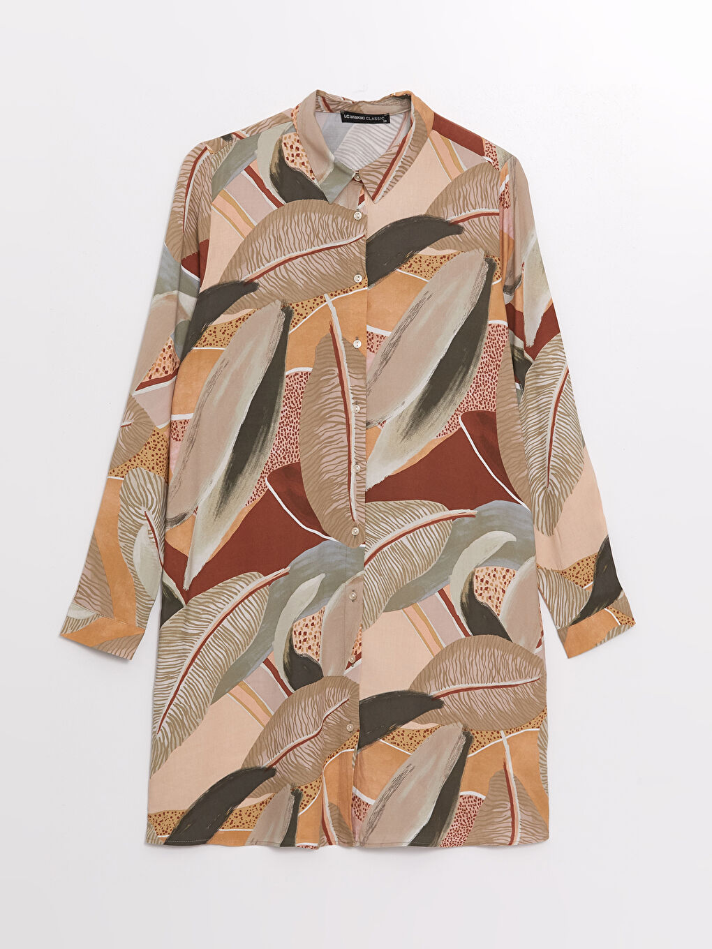 LCWAIKIKI Classic Patterned Women's Shirt Tunic -W4AL99Z8-F9C