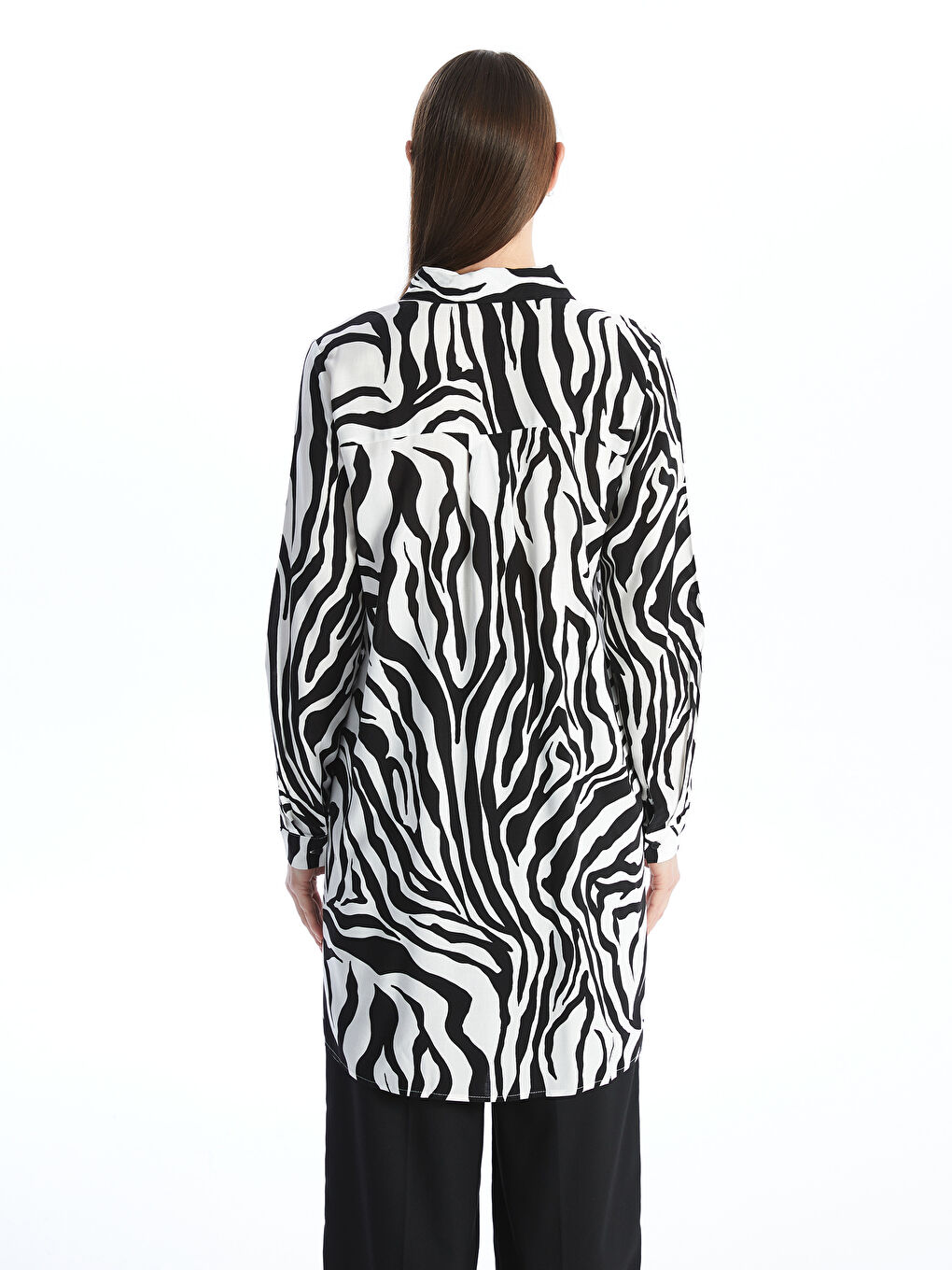 LCWAIKIKI Classic Patterned Women's Shirt Tunic -W4AL99Z8-LQJ
